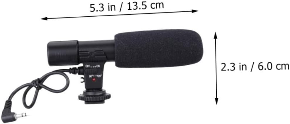 Gadpiparty Filmmakers Professional Interview Microphone for Camcorder and DSLR Wide Compatibility Durable Design