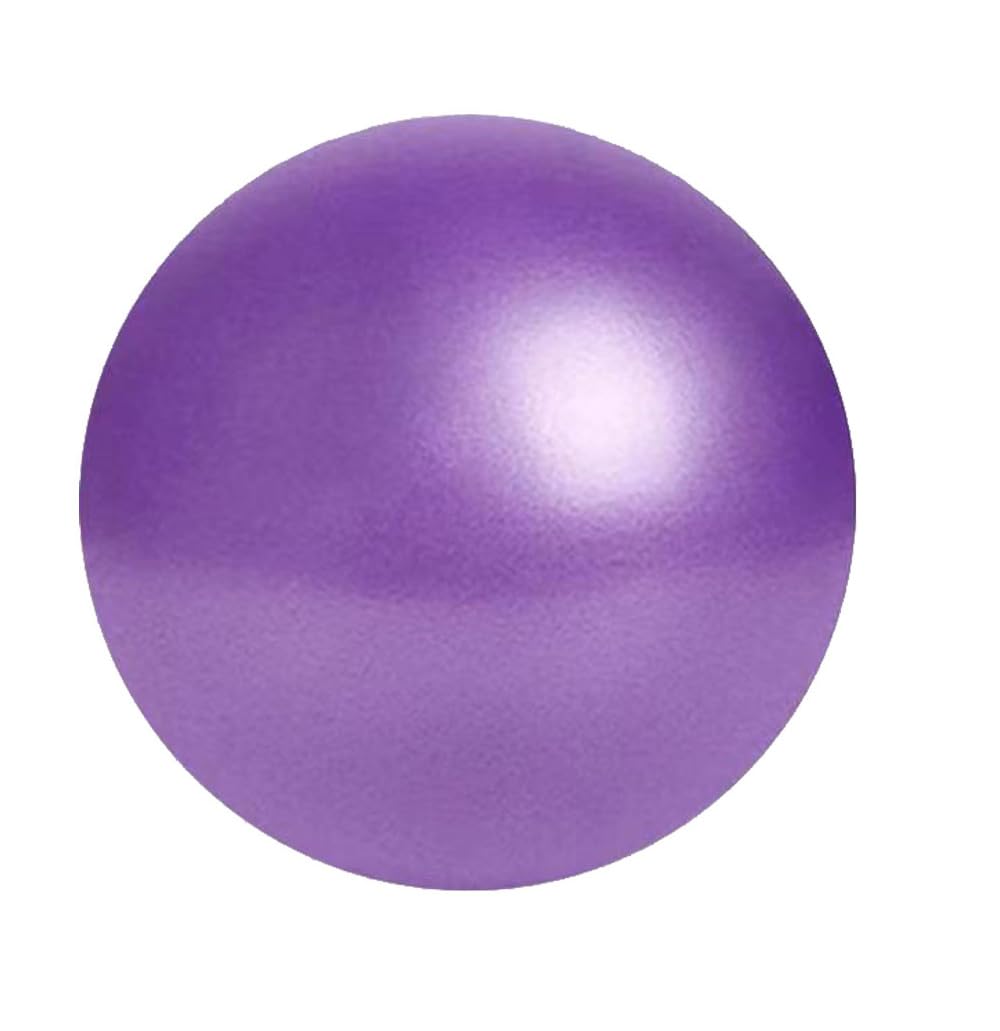 JUFANGFIN 9-Inch Pilates Exercise Ball for Yoga, Barre, Fitness & Physical Therapy Mini Squishy Balance Ball for Home Workouts(6PCS-Purple)