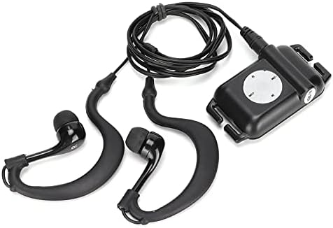 Dilwe IPX8 MP3 4GB MP3 8-10 MP3/Lossless Swimming, Player, Portable Players with Headphone, Hours Format Music Player