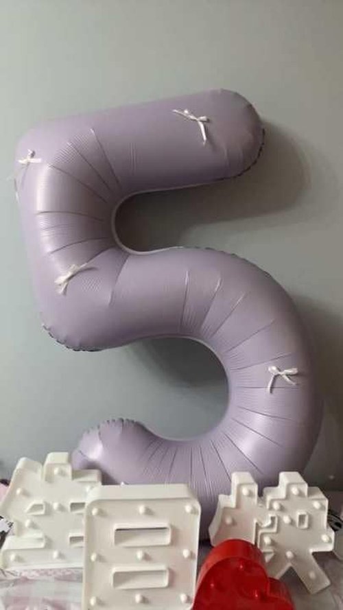 Lilac Number 3 Balloon - 40 Inch for 3rd Birthday Celebration | Perfect for Girls and Boys Parties