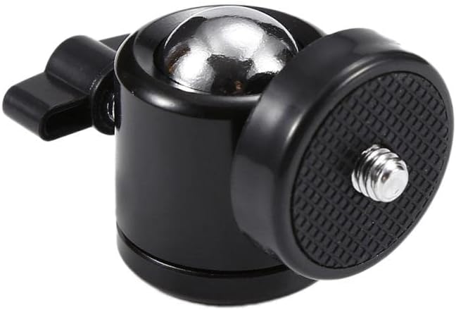 Delsmile 1/4 Mini Ball Head Screw Rotating Tripod SLR Camera Camera Light Bracket and Durable SLR Camera Tripod Bracket