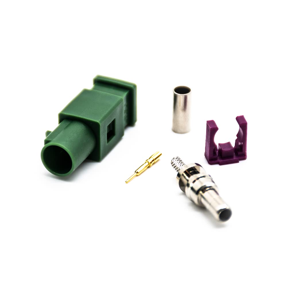 RG316 RG174 RF Coaxial Cable Connector, Fakra Video Connector E Male Cable Connector for Car XM Radio GPS Telematics