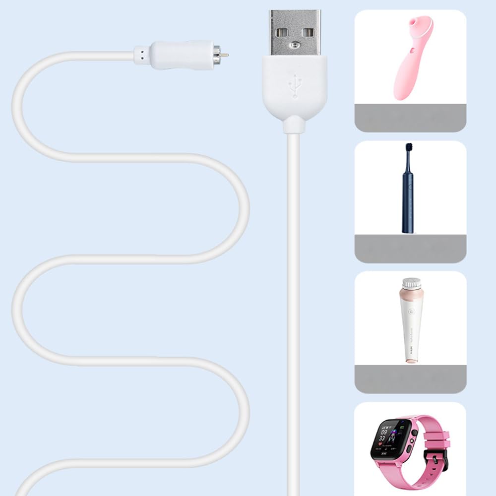 Vebaisa 1 6mm Magnetic USB DC Charger Cable for Dot Massager Replacement Charging Cord- Diameter