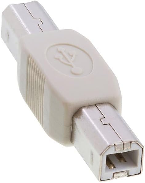 Cmple 2.0 - USB B to B Adapter USB Male to Male Coupler Plug to Plug Connector Converter for Printer Scanner HDD