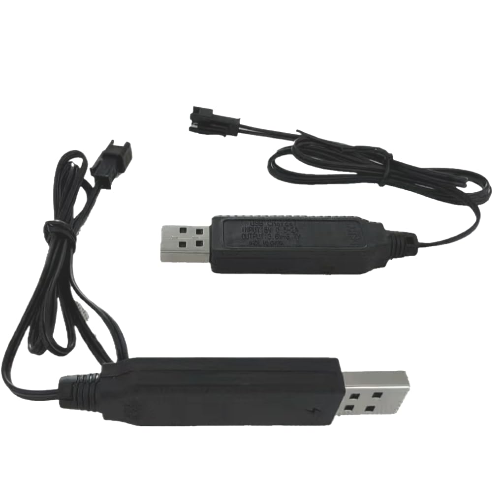Generic 3.7V SM-2P 2 Pack RC Toy Charger Cable for Li-Po - Plug for Mini RC Cars, Boats, Trucks