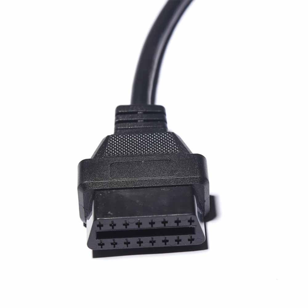 50cm OBD2 Elecbee OBD Vehicle Diagnostic Cable, PVC High-Temperature Resistant Female to Cigarette Lighter Adapter