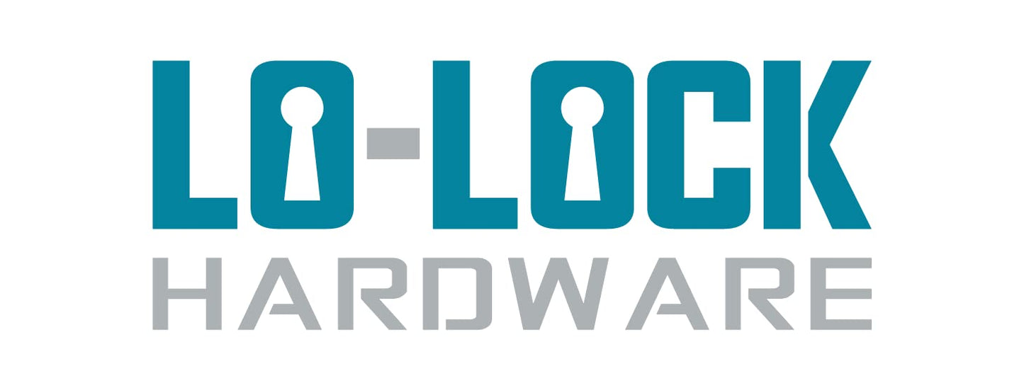 LO-LOCK HARDWARE Commercial Lever Door Lock - Heavy-Duty Locking Door Handle, ADA Door Handles, Cylindrical Lever Lock, Non-Handed Grade 2 Industrial Door Handle, 26D Satin Chrome, Passage/Closet