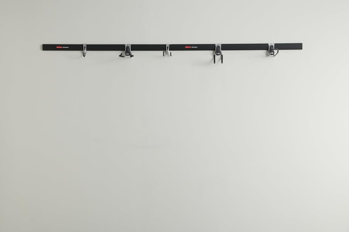 Rubbermaid Fasttrack Garage Storage Hooks - 7-Piece Heavy-Duty Tool Organizer Kit | Black