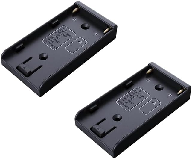 TONHOKJ 2 7.2V-8.4V (5.5/2.1mm) 1/4" NP-F970 F960 F770 F570 F550, PCS NP-F Battery Adapter Plate with DC Output, Screw
