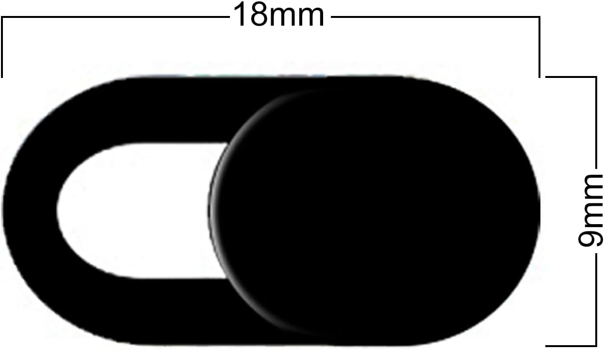TENOC 5 Webcam Cover, Camera Privacy Cover Slide for Laptop/Cell Phone/iPad/PC/Tablet, Protect Your Privacy