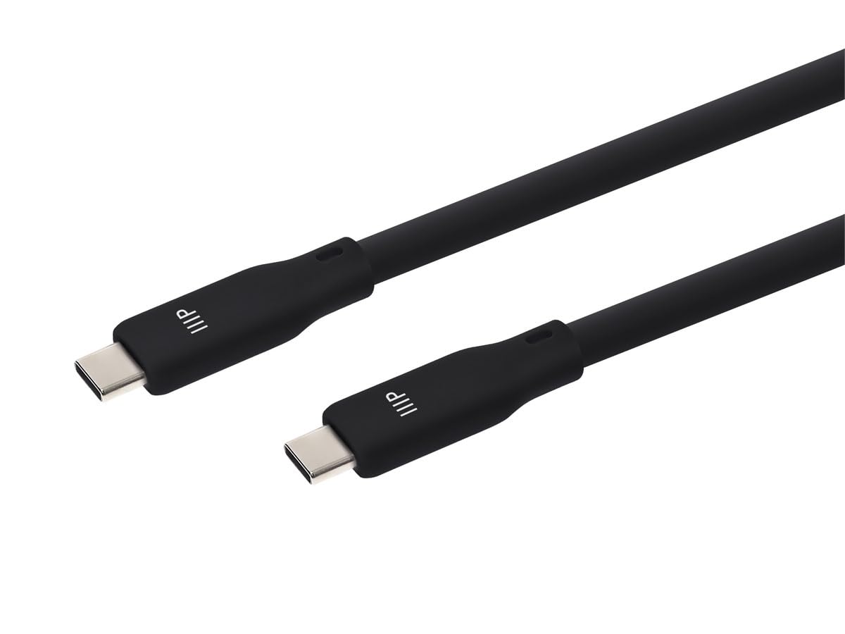 USB4 2 6ft Monoprice Gen Silicone Cable Black