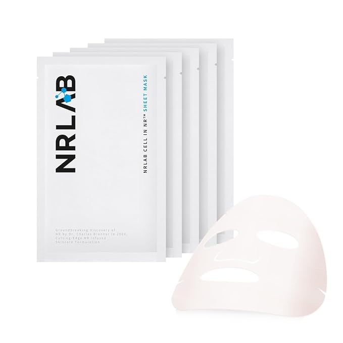 Korean Sheet Mask ??Anti Aging Face Mask with NR, Antioxidants & Hydrating Serum ??Moisturizing Face Masks Skincare Korean for Glass Skin, Radiance & Sun-Damaged Skin - 5 Mask Count
