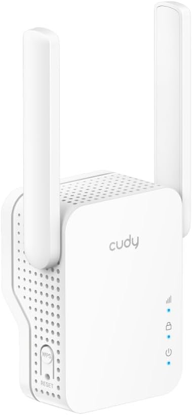 Cudy RE1500 AX1500 6 2.4G 5G 10/100Mbps WiFi Range Extender Dual Band Wireless Booster with Mesh Support WPS Button