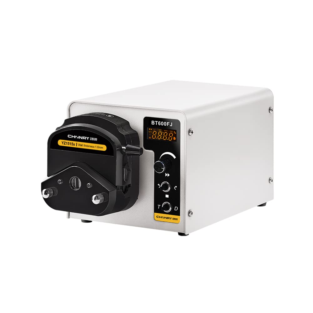 BT600FJ-YZ1515x Peristaltic Pump Peristaltic dosing pump Stepper with Digital Control with pump head Max 2280ml/min Liquid dosing Pump (110v)