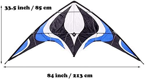 Babyeden Large Dual Line Stunt Kite, 84 Inch Wide Entry-Level Sport Kite for Adults and Teenagers