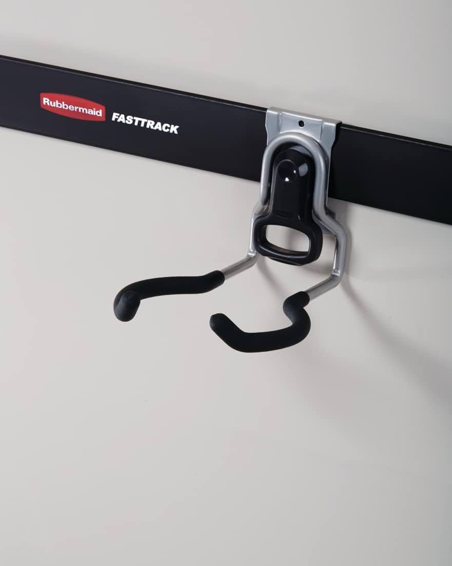 Rubbermaid Garage Power Tool Holder - Wall Mounted Storage System Holds Up to 50 Pounds | Satin Nickel Finish