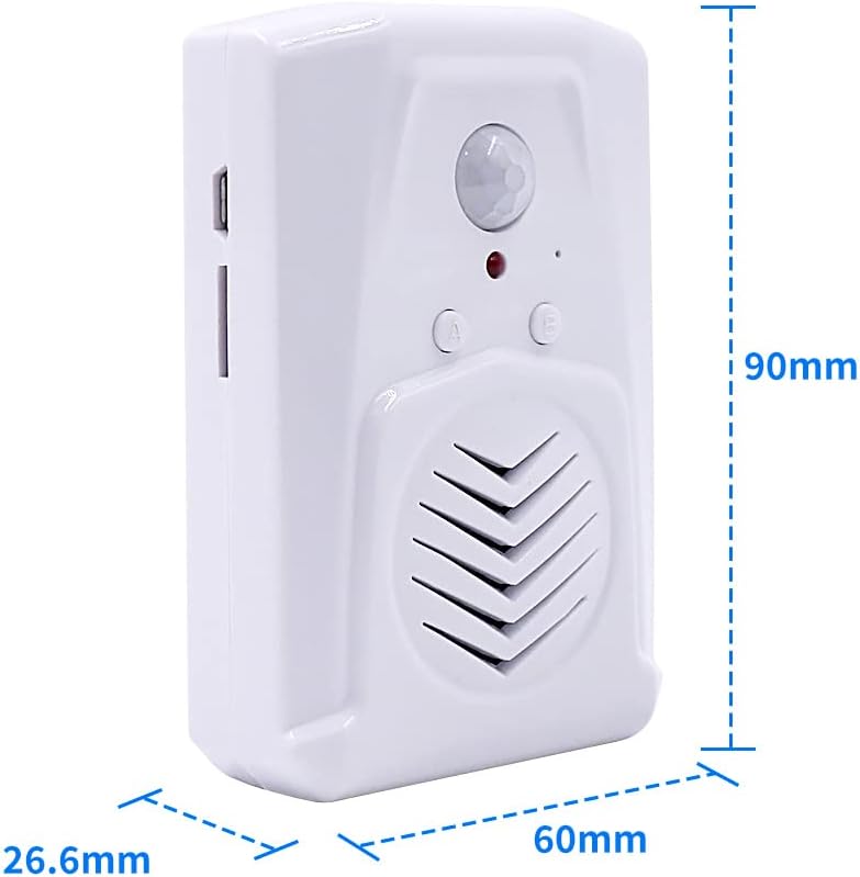 XYszpcgs Motion Activated Voice Player - Button Recording,Built-in Microphone,Home Safety Reminder,Elderly Forgetting
