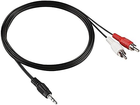 C&E 3.5mm 6 Mini to RCA Stereo Audio Cable, Feet