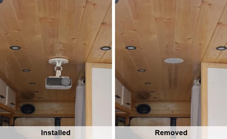 Quick Mount Quick Magnetic Projector Mount, Compatible with Most Ceiling Wall Projector mounts (YiePhiot, WALI, VIVO