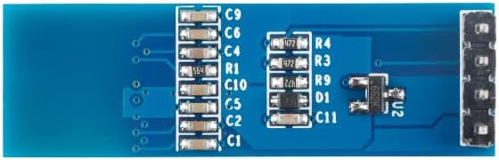 JESSINIE 0.91 Inch I2C 12832 128X32 SSD1306 DC3.3V 2PCS OLED Display Module IIC Display Blue OLED Screen for Arduino