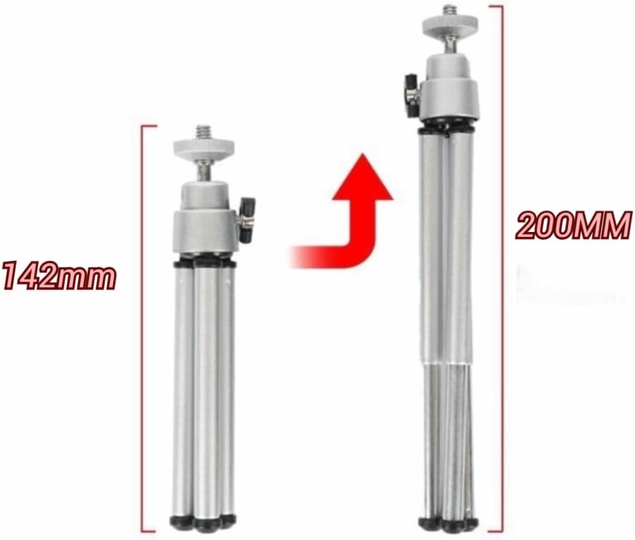 MOPFOL Mini Aluminum Alloy Flexible Tripod Stand Portable Bendable Legs Projector Holder with Ball Head for Camera