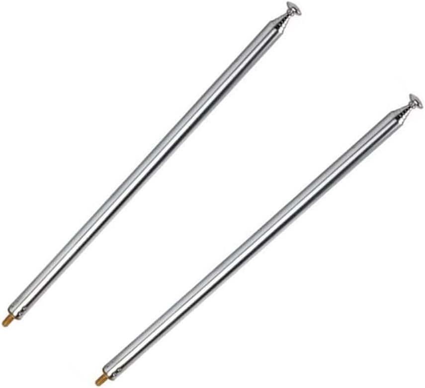 XVTHOAKU 7 M3 Sections Telescopic AM FM Stainless Steel Male Thread Antenna Portable Radio Antenna Replacement