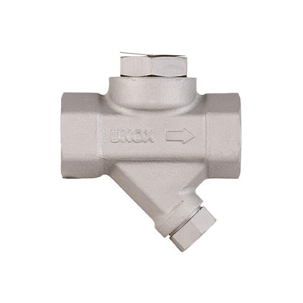 UNOX 1/2" Thermodynamic Steam Trap Max 600 psi Working Pressure, Threaded Forged Steel Body, Max 752°F Working Temperature For High-Pressure Steam Systems, Boilers, Refineries, Power Plants, and HVAC