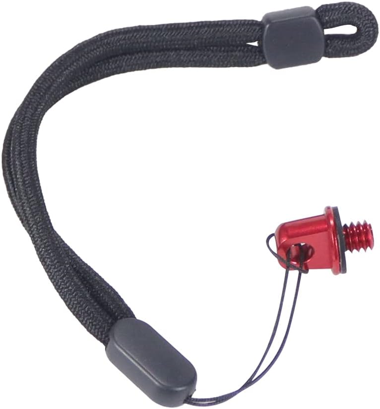 1/4-20 Aluminum Hand Screws Lanyard Screw Lanyard Ring Camera Screw for Selfie Stick Handle Rabbit Cage DSLR Tripod