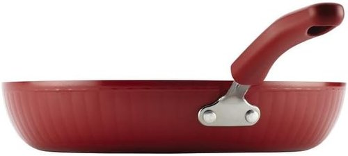 Farberware Nonstick Frying Pan - 12 Inch Skillet with Helper Handle in Vibrant Red