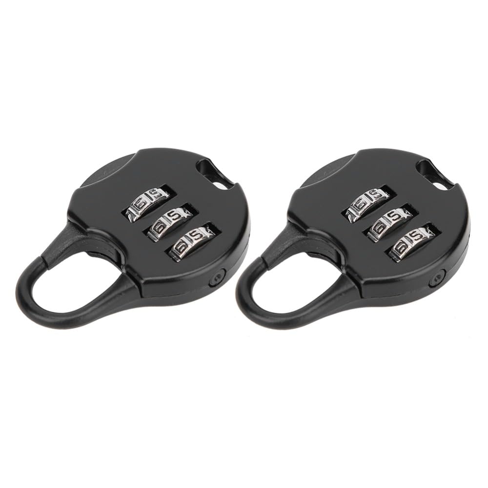 Chiffonade 6pcs 3 Digit Password Padlocks Water Proof Design Anti Theft Metal Locks for Backpacks Luggage Travel Security