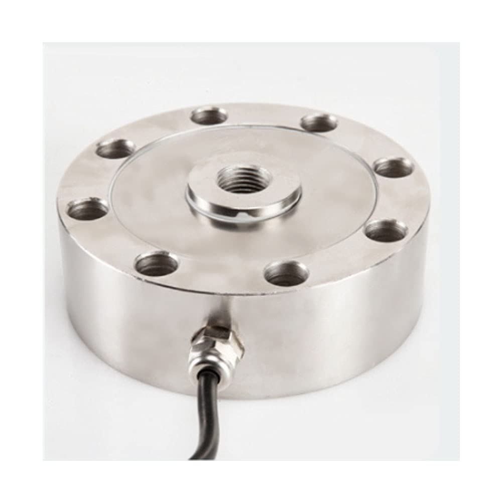 ATO Tension and Compression Load Cell 1000kg/5ton/10ton Pancake, Spoke Type, High-Precision Strain Gauge Force Sensor (1, 5ton)
