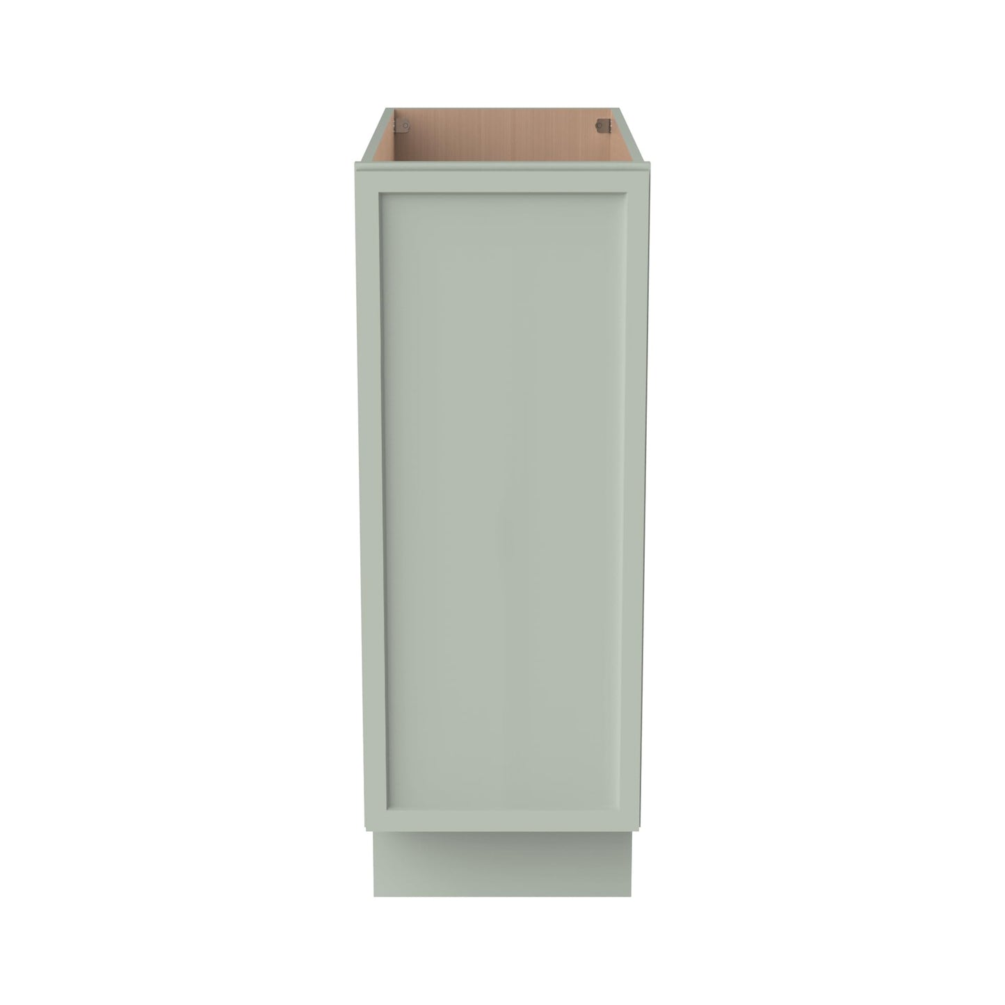 RTA Solid Wood Frame Full Height Door Base Cabinet - 1 Door and 1 Shelf,Kitchen Storage Cabinet, Entryway Cabinet, Suitable Kitchen, Living Room, Entryway, and Office(Jade Green 12”W×21”D×34.5”H)