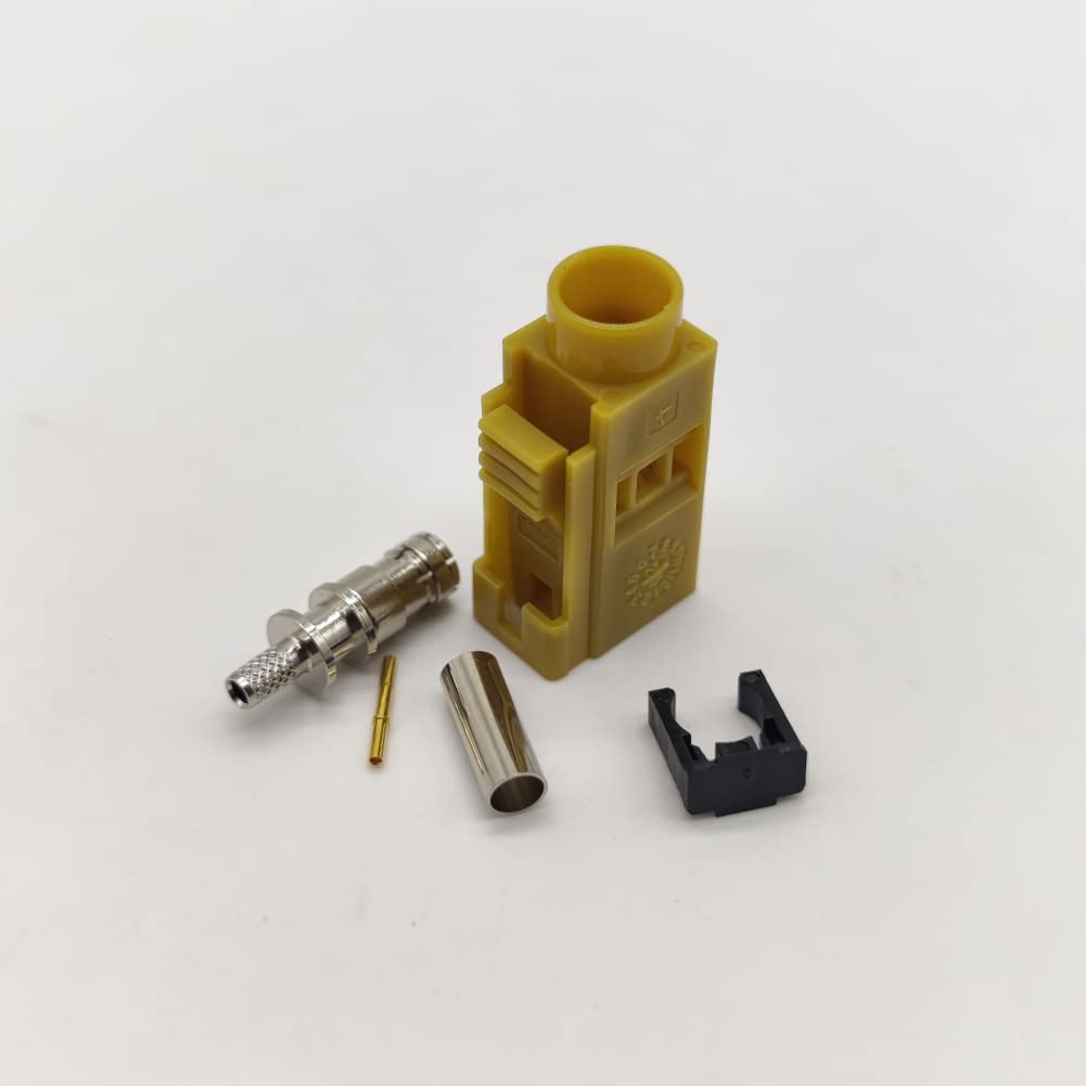 2 RG316 RG174 Pcs RF Coaxial Cable Connector, Fakra Video Connector K Female Cable Connector for Car XM Radio GPS