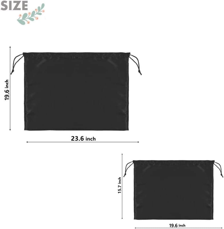 Skiennix Dust Bags for Handbags - Dustproof Silk Cover with Drawstring | 2 Pack Travel Storage Pouch