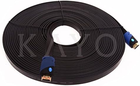 KAYO 50 (15m) CL3 4K,Ultra HD,3D,2160p,1080p,Ethernet 2.0b 2.2 Flat HDMI Cable- FT,High Speed HDMI Cable Flat Wire