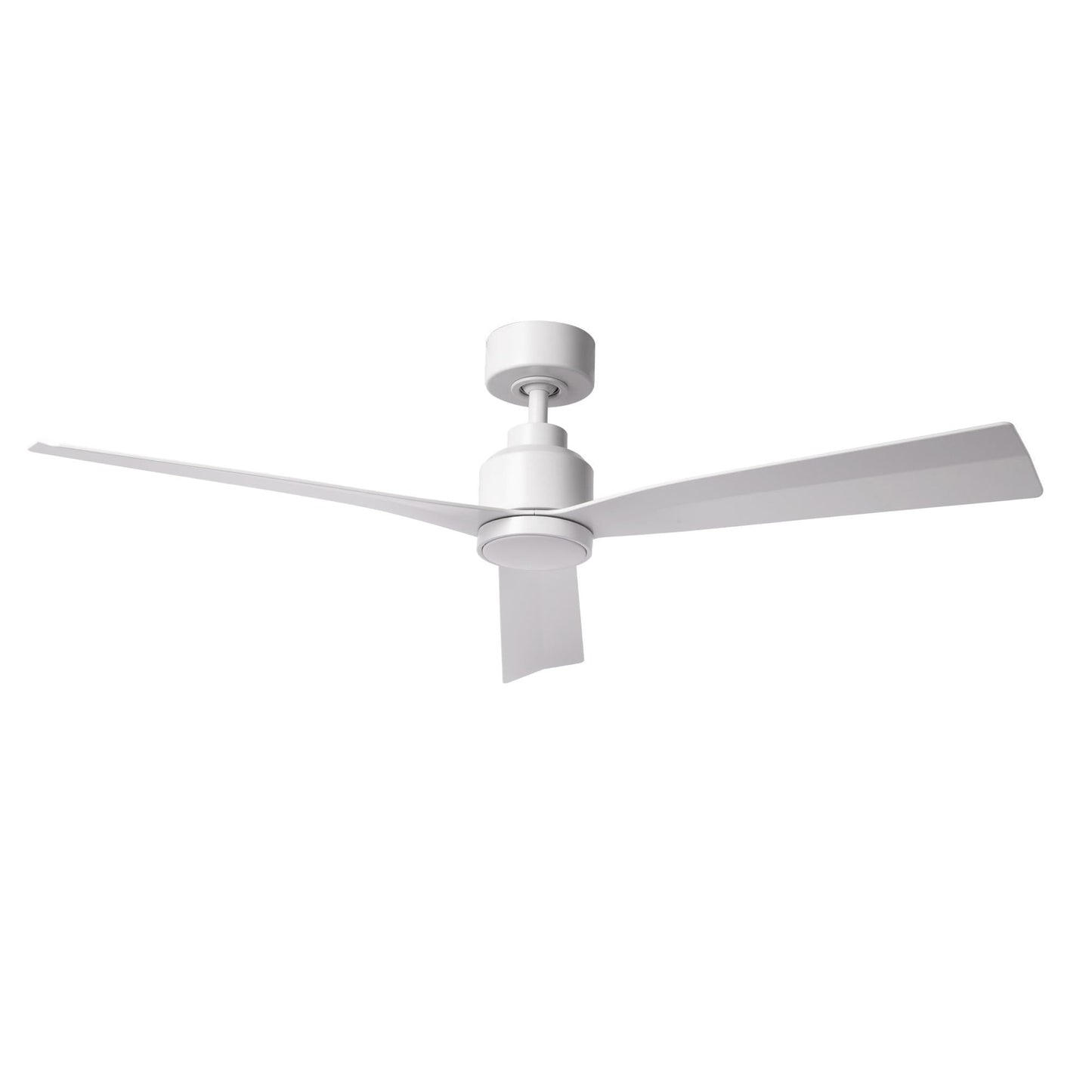 Clean Indoor/Outdoor 3-Blade Smart Compatible Ceiling Fan 52in Matte White with Remote Control and Wall Cradle. Works with iOS/Android, Alexa, Google Assistant, Samsung SmartThings, and Ecobee.