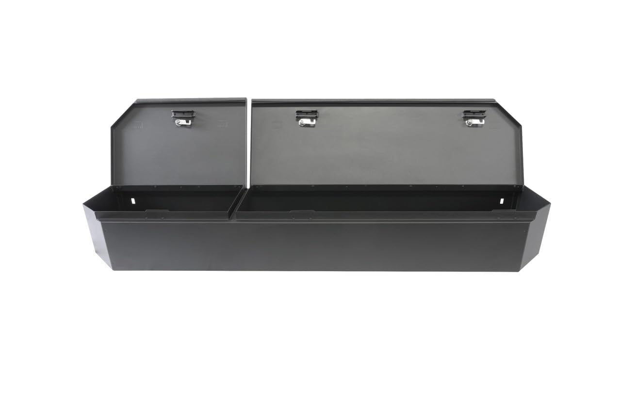 Tuffy Full-Width Under-Seat Lockbox for Ford F-150, F-250, and F-350 SuperCrew (2015–2025), Heavy-Duty Steel Rear Seat Security Safe with Pry-Guard Lock, Weather-Resistant, Quick No-Drill Install