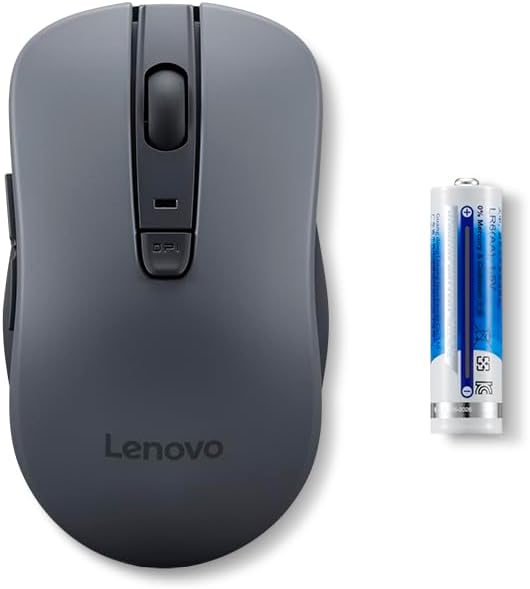 Lenovo WL310 5.0, Bluetooth Silent Mouse, Ergonomic, Adjustable DPI, Silent Clicks, Bluetooth Portable for Windows