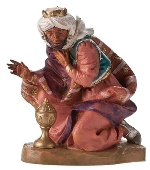 Fontanini by Roman, King Balthazar, 7.5" Collection, Nativity Figure, Made in Italy