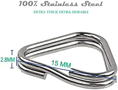 4 Foto&Tech Pieces Lug Ring Camera Strap, Triangle Split Ring Hook, Compatible with Fujifilm Lecia Nikon Canon Sony