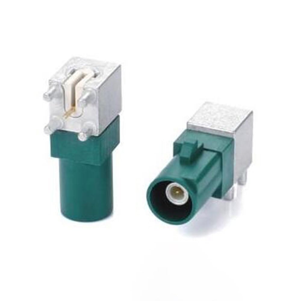 RF Coaxial Cable Connector, Fakra Video Connector E Male Cable Connector PCB Mount for Car XM Radio GPS Telematics