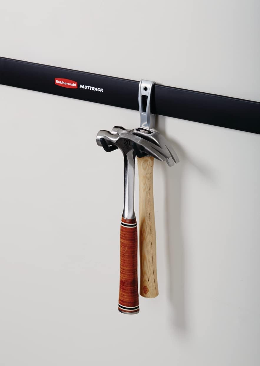 Rubbermaid FastTrack Cord Hook - Heavy-Duty Garage Storage for Cords, Ropes & Hoses