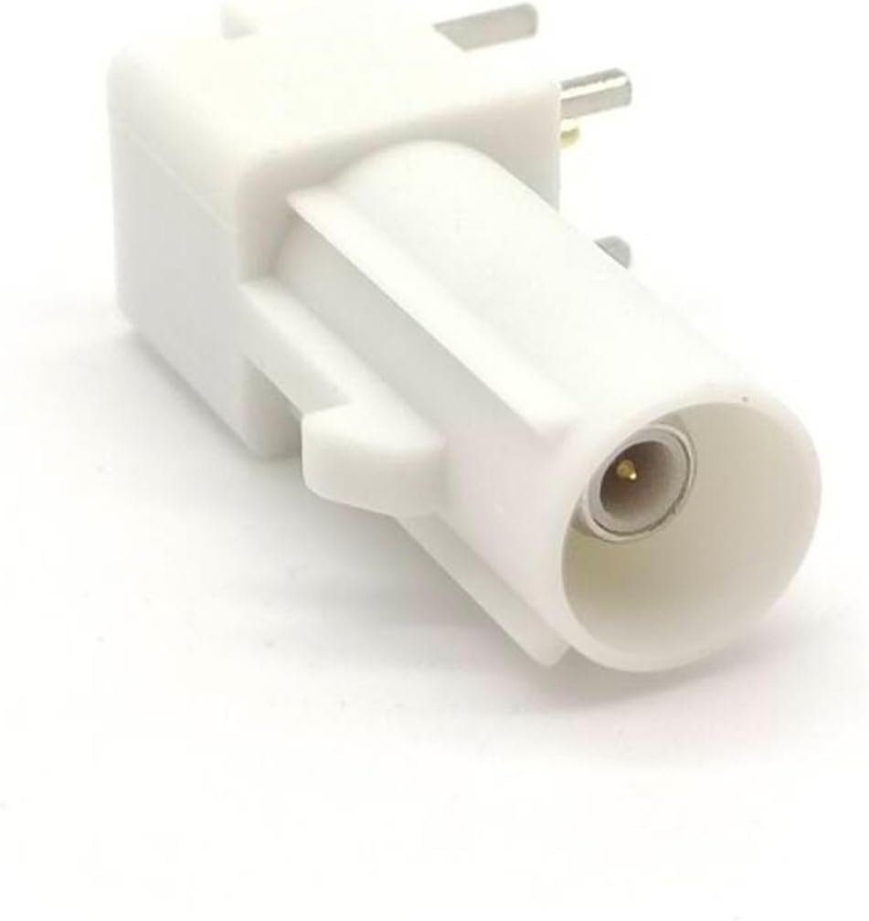 keisnoaja 2Pcs Fakra SMB B Male RF Coaxial Adapter, Fakra B Male PCB Mount Right Angle Connector for GPS Telematics