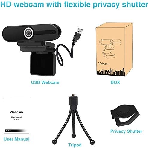ZIQIAN 4K 8MP- Webcam, HD Webcam Laptop PC Desktop Computer Web Camera with Microphone, USB Webcams for Video Calling