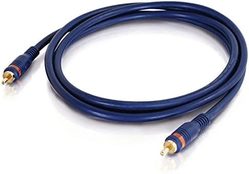 C2G 3 1 Count, C2G 29114 Legrand Velocity S/PDIF Cable, Blue Digital Audio Coax Cable, Foot Digital Audio Cable to Use