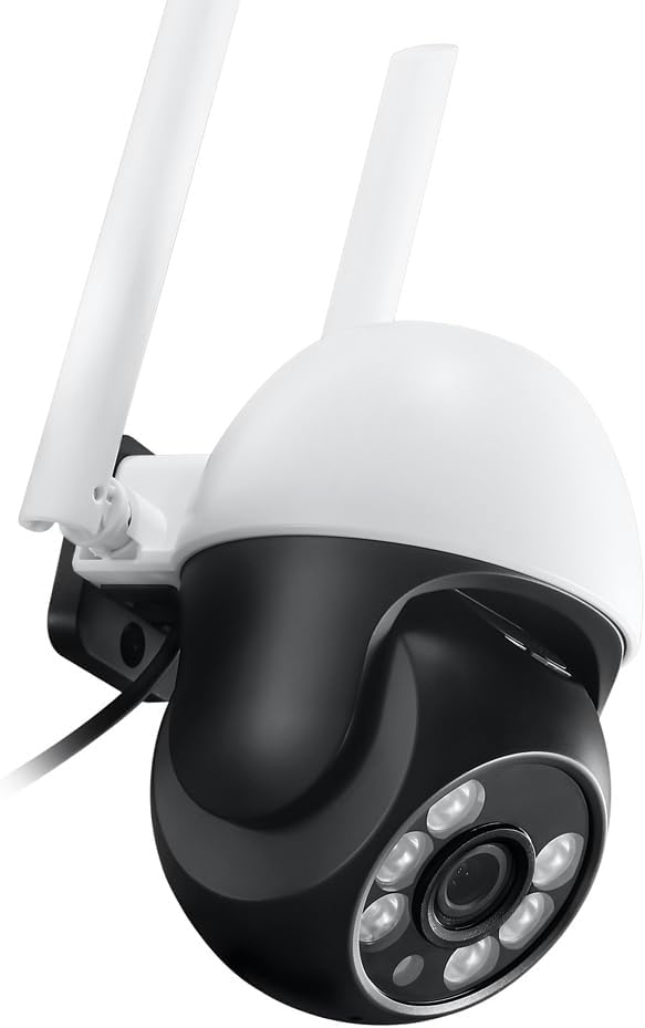 funxwe 1080P Smart WiFi PTZ Security IP Camera, Wireless HD Pan Tilt Camera, Two Way Audio Siren Motion Detection