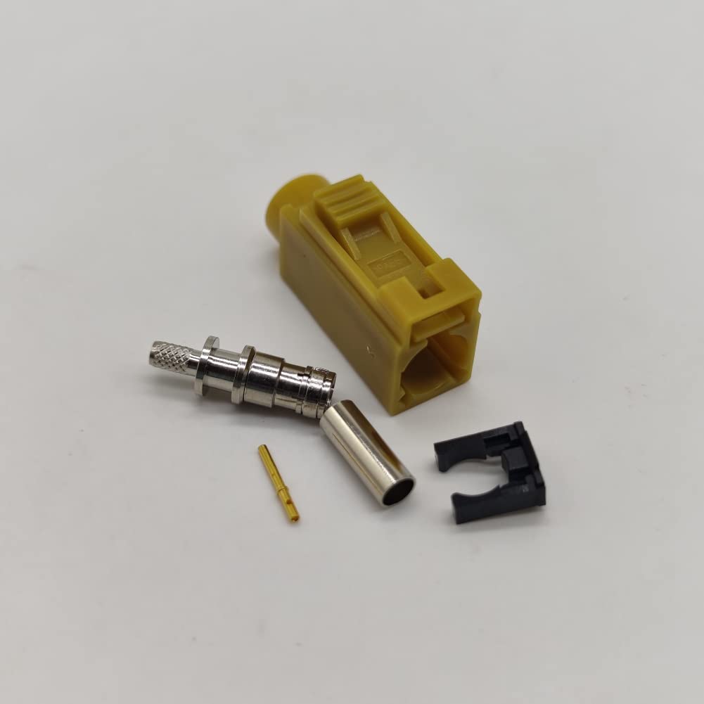 2 RG316 RG174 Pcs RF Coaxial Cable Connector, Fakra Video Connector K Female Cable Connector for Car XM Radio GPS
