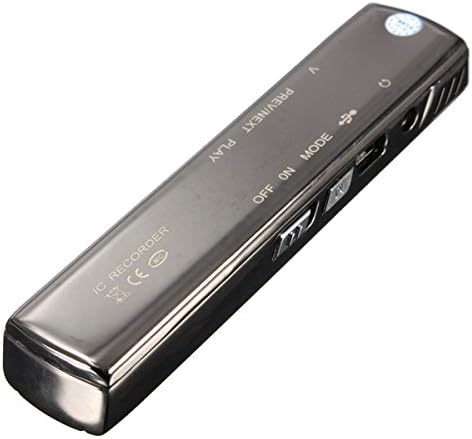 AHAOMG 8GB 650Hr MP3 (TM) LCD Digital Audio Voice Recorder Rechargeable Dictaphone Player Black