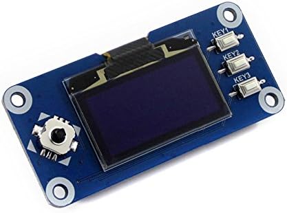1.3 Inch 5/4/3/Zero, 128x64 SPI/I2C SH1106 OLED Display HAT for Raspberry Pi Blue Screen Module, Interface, Driver