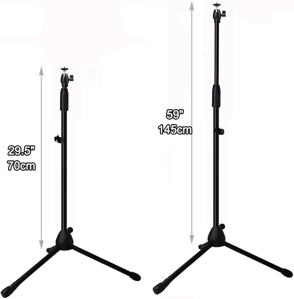 Coret 29-57 inches 360Swivel Upgrade Mini Projector Tripod Stand, Adjustable Floor Stand Holder with Upgrade Ball Head